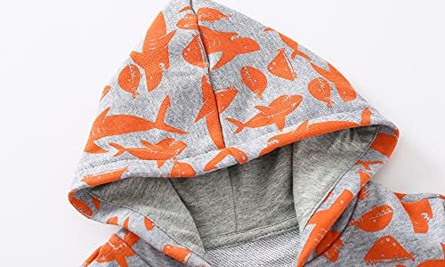 Baby Toddler Boys Dinosaur Hooded Zip Jacket Casual Outerwear Active Sweatshirt - Image 3
