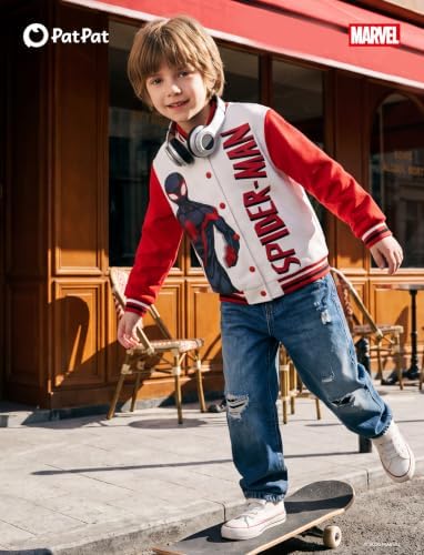 Disney Bomber Jacket Spider Man Marvel Toy Story Cars Varsity Cardigan2-13Y - Image 5