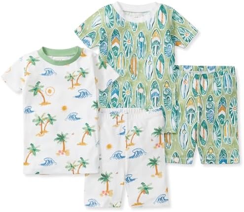 Burt's Bees Baby Unisex Organic Cotton Short Sleeve & Shorts PJ Set, 2-PC | by BurtsBeesBaby