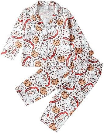 Kids Baby Girl Boy Satin Pajamas Set Button Down Sleep Shirt Top+Long Pants by SAYOO-Alljustforkids