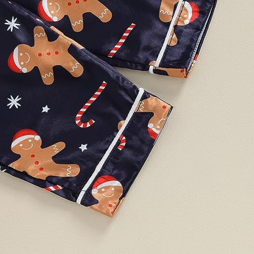 Kids Baby Girl Boy Satin Pajamas Set Button Down Sleep Shirt Top+Long Pants - Image 6