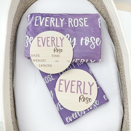 Personalized Baby Swaddle, Baby Name Sign - Image 6