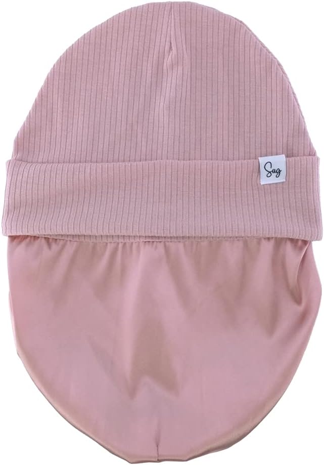 Jersey Beanie Hat for Newborn Baby Boys Girls Silky Satin Lined Hats Bonnet - Image 4