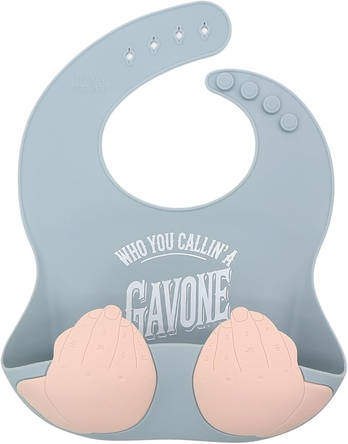 Teasin' Teethers Funny Italian Silicone Baby Bib by Unknown