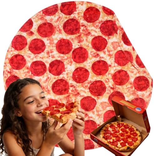 SeaRoomy 71 in Pizza Blanket, Novelty Funny Food Throw Blanket by SeaRoomy