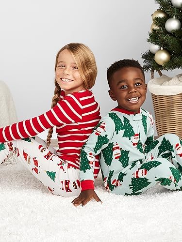 Simple Joys by Carter's Baby 3-Piece Snug-fit Cotton Holiday Pajama Set - Image 2