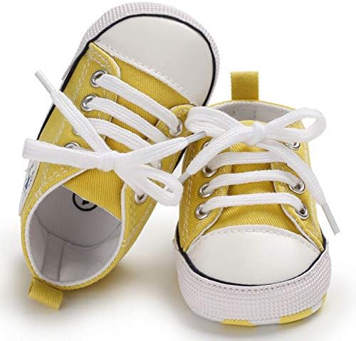 Unisex Baby Girls Boys Canvas High-top Shoes, Newborn Infant Anti-Slip Soft - Image 4