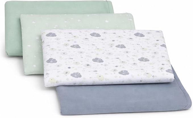 EVERYDAY KIDS 4 Pack of Soft Flannel Receiving Baby Blanket Set - Image 9