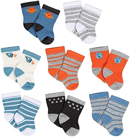 Gerber baby-girls 8-pair Wiggle Proof SockCasual Sock by Gerber