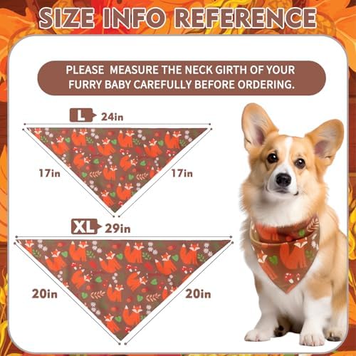 EXPAWLORER Fall Dog Bandana Set - Image 3