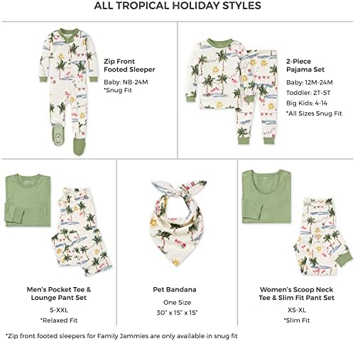 Burt's Bees Baby Matching Family Jammies, Organic Cotton, Holiday Pajamas - Image 2