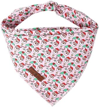 Lionet Paws Christmas Dog Bandana Girl by lionetpaws