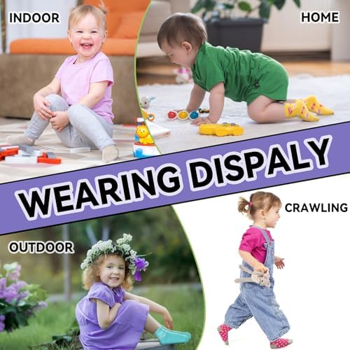 SkiBeaut Baby Toddlers Girls Socks, 12 Pairs Non Slip Kids Grips Toddler Grippy - Image 5