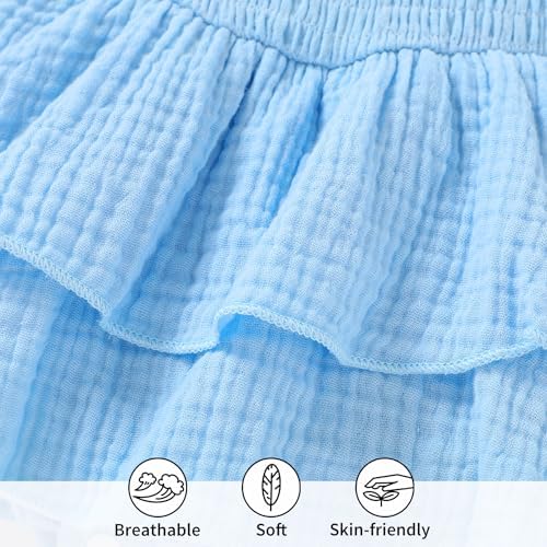 YOUNGER TREE Baby Girl Clothes Infant Summer Romper Dress Sleeveless Bodysuit - Image 5