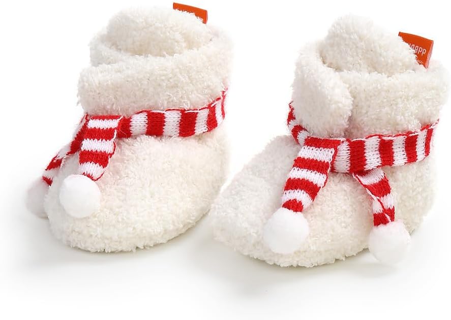 Baby Booties Cozy Fleece Slippers Soft Baby Shoes - Image 4