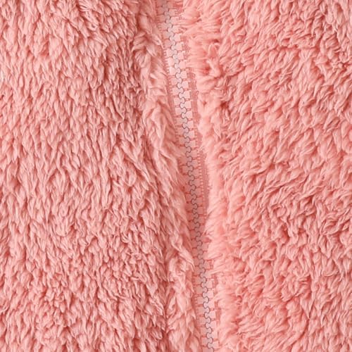 Newborn Baby Boy Girl Bear Outfits Bear Fleece Suit Zipper Hooded Romper - Image 4