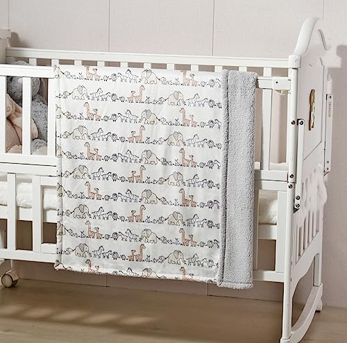 CREVENT 2Pcs 30''X40'' Cute Cozy Fluffy Warm Baby Blankets - Image 3