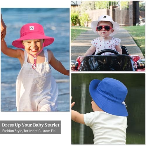 Baby Toddler Sun Hat, Kids Summer UPF 50+ Foldable Beach Bucket Hat - Image 7