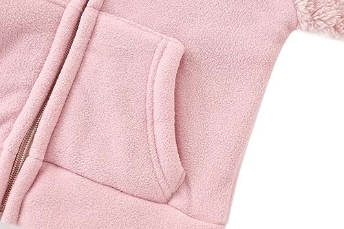 Toddler Winter Coats Baby Boys Girls Fuzzy Sherpa Fleece Jackets - Image 5