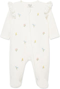 Little Me Clothes for Baby Girls' 100% Cotton Scratch-Free Tag Footie Sleeper by LittleMeChildrensApparel