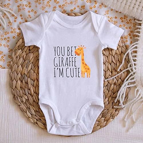 listery Funny Baby Clothes Boy Cute Giraffe Baby Funny Newborn - Image 4