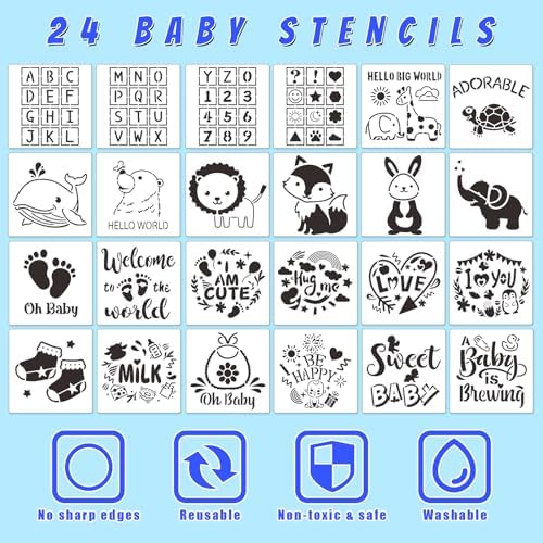 Bibs Bodysuits Baby Shower Game Sign Set Newborn Onesies Feeder Gift Fabric - Image 5