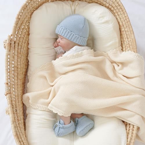 Baby Booties with Hat Set - Image 2