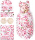 DRESHOW BQUBO Baby Girl Newborn Floral Receiving Blankets by DRESHOW