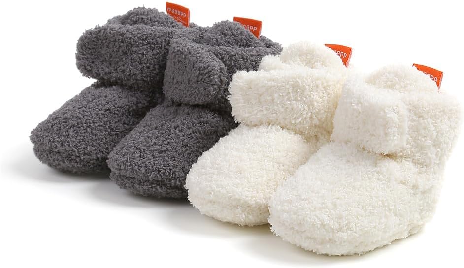 Baby Booties Cozy Fleece Slippers Soft Baby Shoes - Image 5