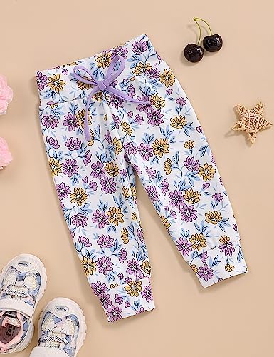 oklady Baby Girl Clothes, Hoodie Tops Floral Pant - Image 5