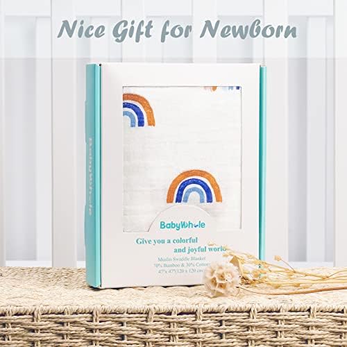 BabyWhale Muslin Swaddle Blanket - Image 2