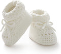 Baby Booties 100% Cotton Knitted Newborn First Cozy Warm Crib Shoes by Rebolly