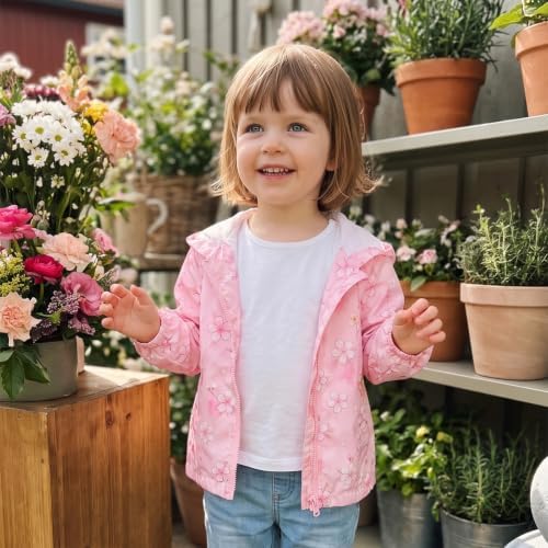 Toddler Baby Girl Windbreaker Jacket Zip Up Hoodie Long Sleeve Sweatshirt - Image 3