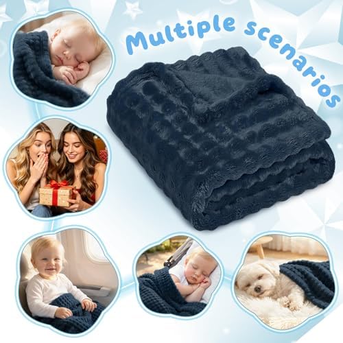 Fleece Baby Blanket for Girls Boys, Soft Cozy Cute Infant Toddler Receiving - Image 5