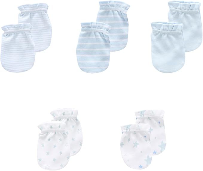 JELYLOVE 5 Pack Baby Boy Girl Anti Scratch Mittens Infant Gloves Essentials | by JELYLOVE