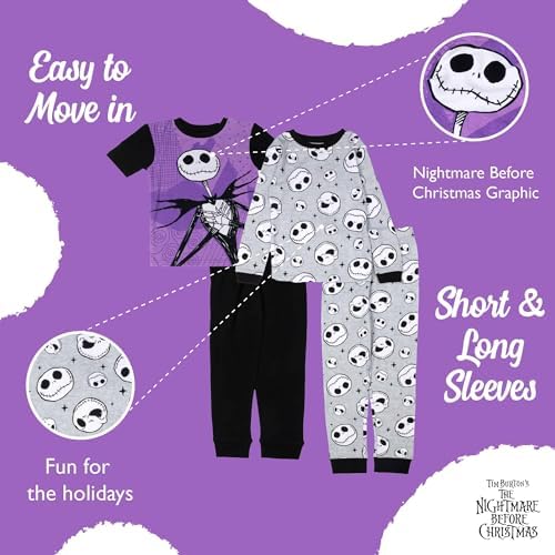 Disney Boys' 4-Piece Snug-fit Cotton Matching Comfortable Pajama Set, Soft & - Image 3