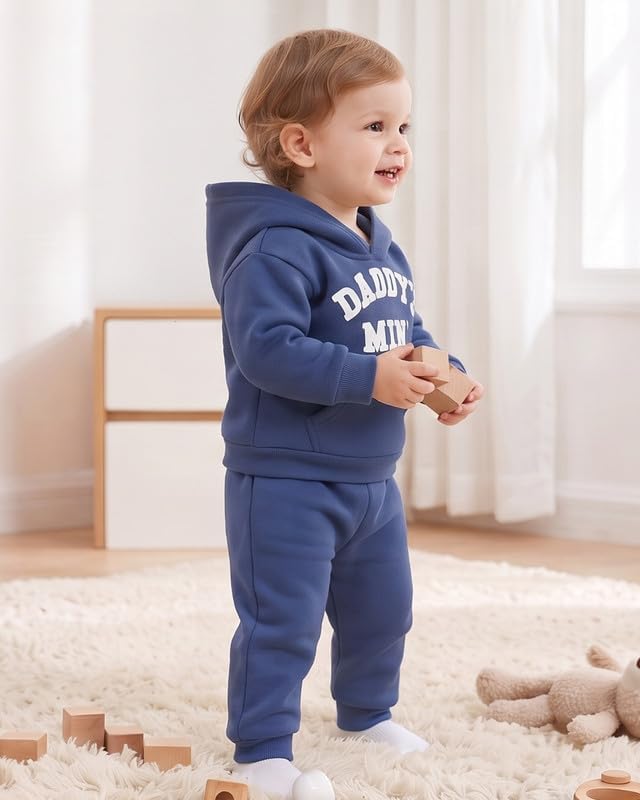 Toddler Baby Boy Fall Clothes Long Sleeve Hoodie Sweatshirts Pants Set Infant - Image 4