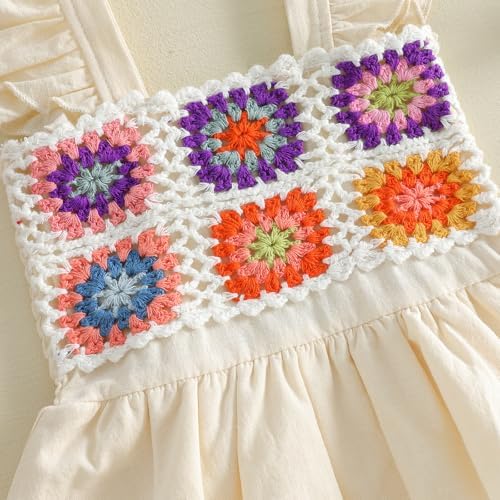 Newborn Baby Girls Summer Clothes Ruffle Sleeveless Pleated Smocked Bubble - Image 7