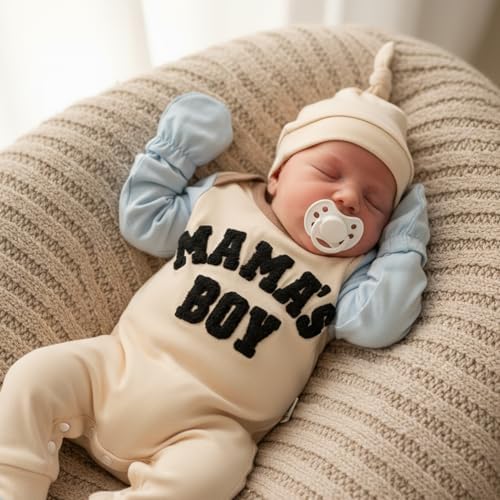 GRNSHTS Newborn Baby Boy Romper Coming Home Outfits Letter Print Bodysuit - Image 2