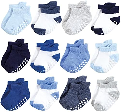 Hudson Baby Unisex Baby Non-Skid No-Show Socks by HudsonBaby