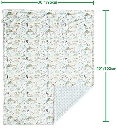 CREVENT 2Pcs 30''X40'' Cute Cozy Fluffy Warm Baby Blankets - Image 7