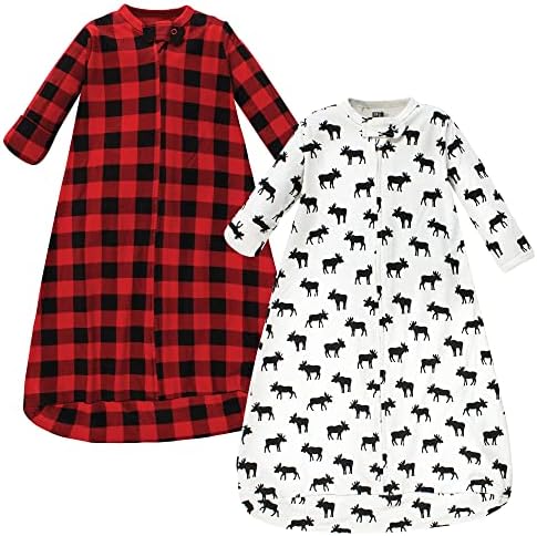 Hudson Baby Unisex Baby Cotton Long-Sleeve Wearable Sleeping Bag by HudsonBaby