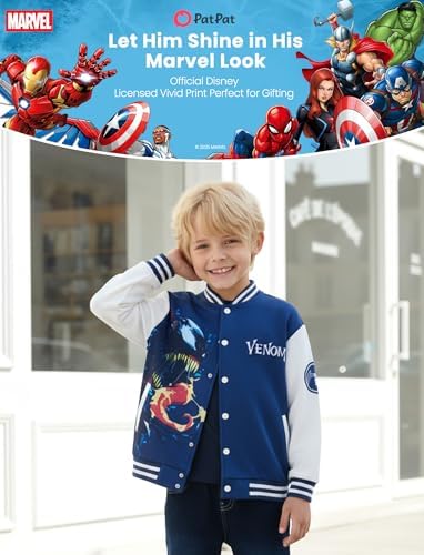 Disney Bomber Jacket Spider Man Marvel Toy Story Cars Varsity Cardigan2-13Y - Image 2