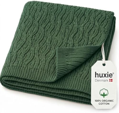 Receiving Blankets, 100% Organic Cotton Knit, Newborn Baby Swaddle | by huxie