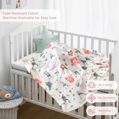 Baby Swaddle Blankets, Bamboo Muslin Receiving Blanket | 1-Pack, Lightweight & - Image 5