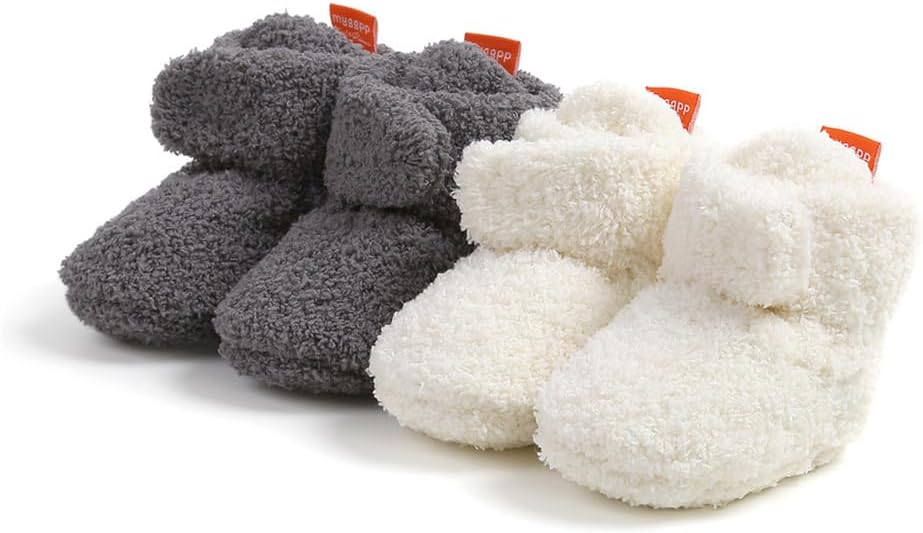 Baby Booties Cozy Fleece Slippers Soft Baby Shoes - Image 3