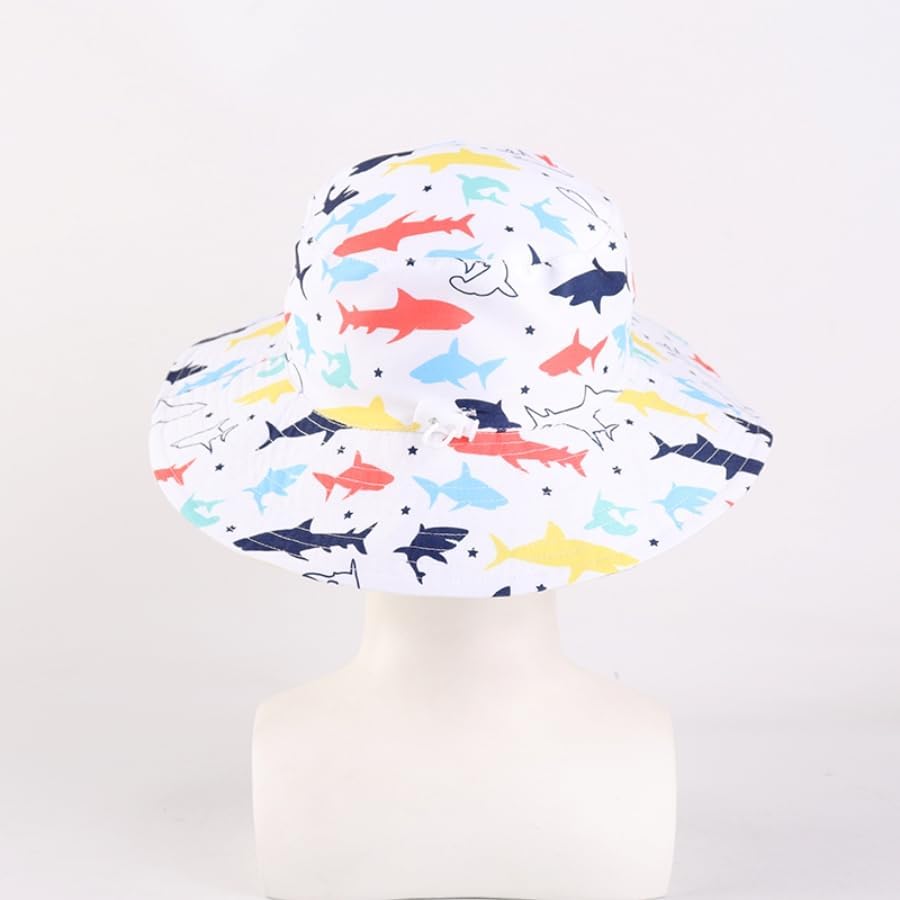 LANGZHEN Sun Protection Hat for Kids Toddler Boys Girls Wide Brim Summer - Image 4