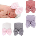 DRESHOW BQUBO 4 Pack Newborn Hospital Hat Infant Baby Hat Cap by DRESHOW