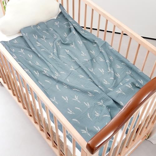 Happy Flute 4Set Muslin Swaddle Blankets Soft Baby Blanket - Image 6