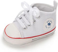 Unisex Baby Girls Boys Canvas High-top Shoes, Newborn Infant Anti-Slip Soft by KKIIDDSS